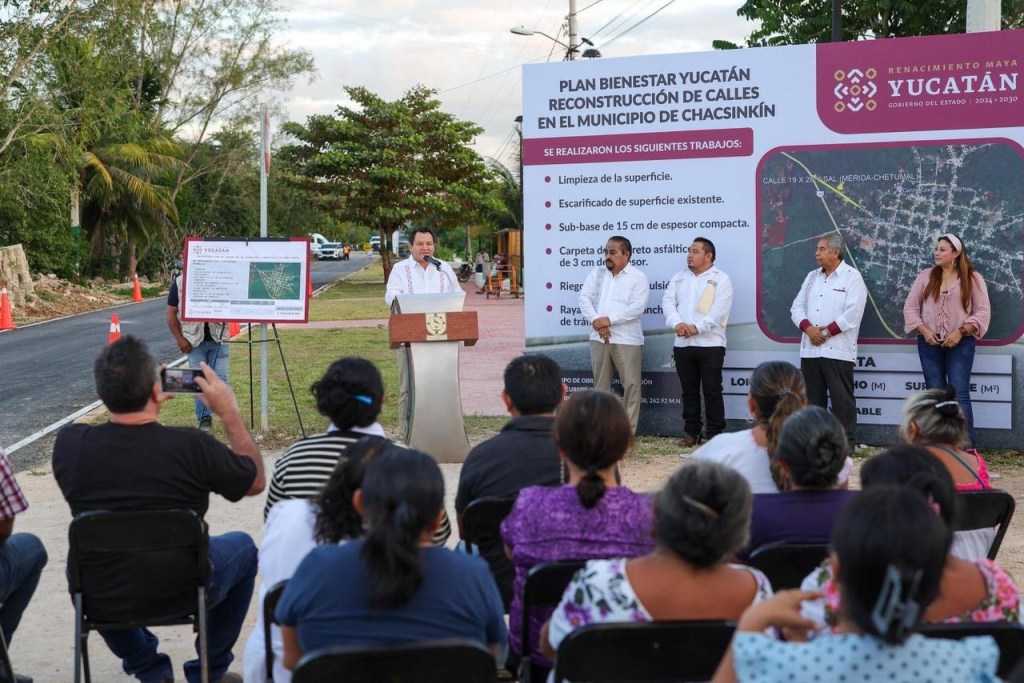 Plan Bienestar Yucatán mejora movilidad en Chacsinkín
