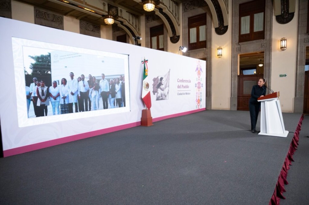 CLAUDIA SHEINBAUM ENCABEZA INAUGURACIÓN DE UNIDAD DE MEDICINA FAMILIAR DE PLAYA DEL CARMEN, QUINTANA ROO