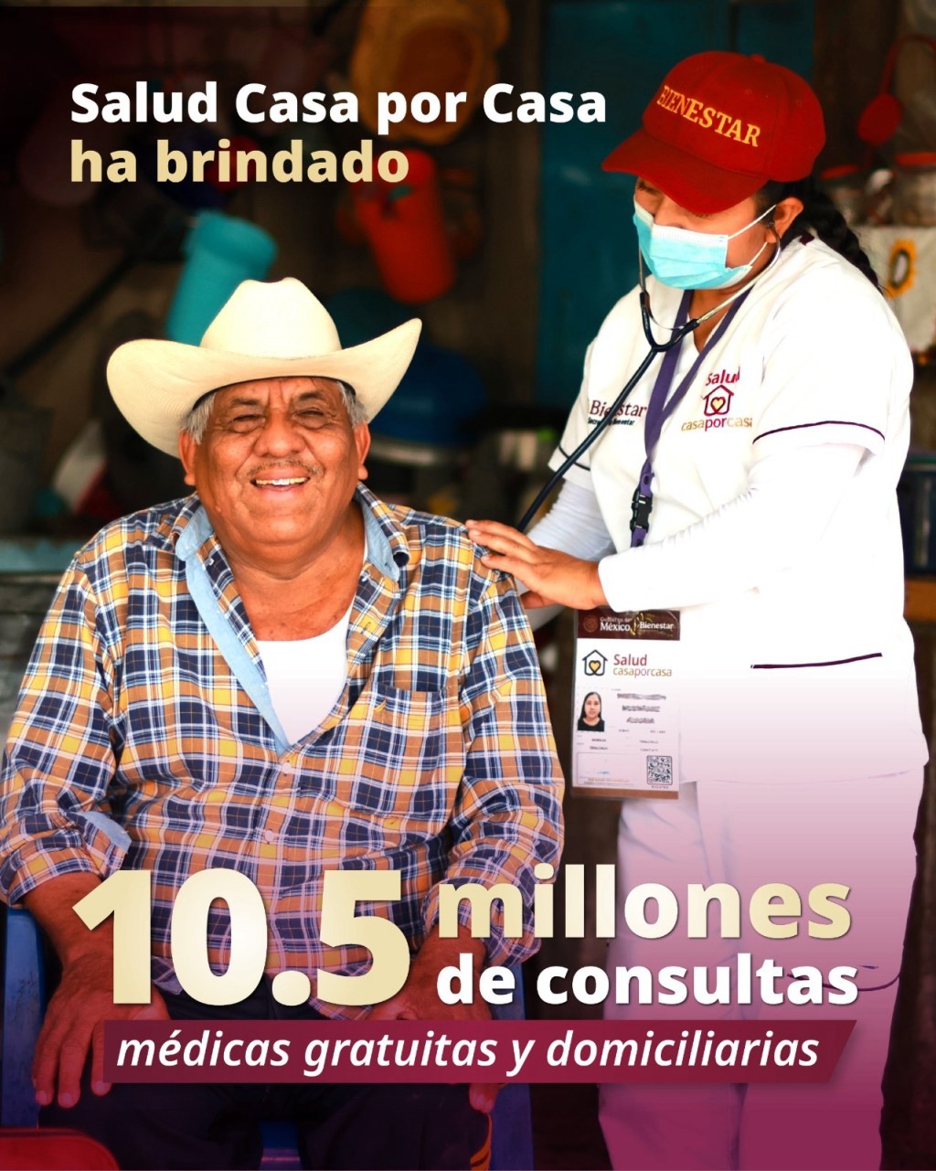 Salud Casa por Casa supera los 10.5 millones de consultas médicas domiciliarias:&nbsp;Bienestar