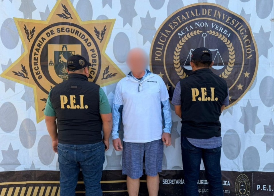 Detienen en Mérida a hombre buscado por autoridades de Estados&nbsp;Unidos