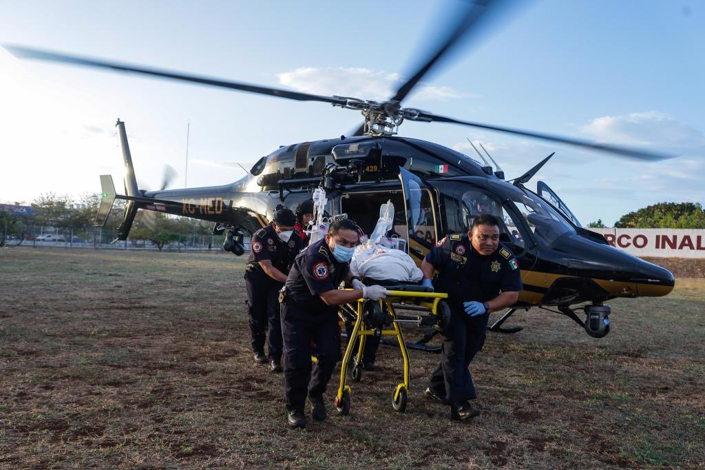 SSP realiza traslado aéreo de emergencia tras accidente en&nbsp;Panabá